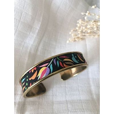 Bracelet jonc tissu Tutti Frutti
